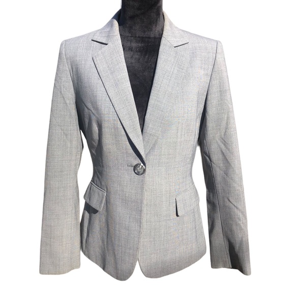 Alex Marie Jackets & Blazers - Alex Maria Pale Gray Career Blazer size 6